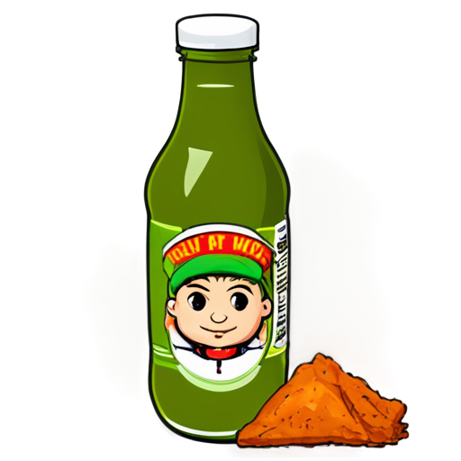 A huge chunk of chav meat with chav herb juice and yam-yam spices. - icon | sticker