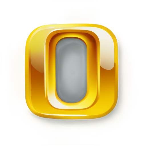 Generate icon with word DOM in yellow stile - icon | sticker