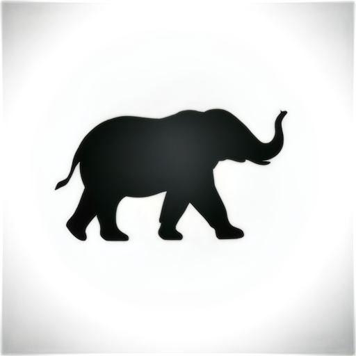 simple black and white icon for Age of Mammals - icon | sticker