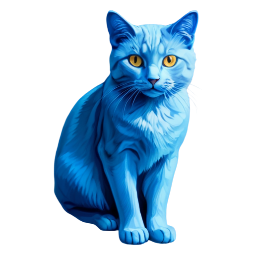 blue cat - icon | sticker