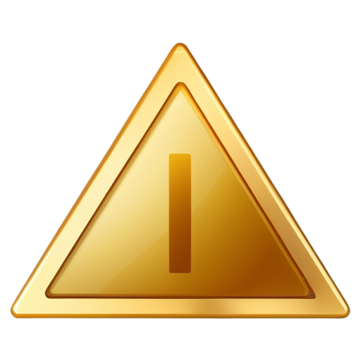 gold icon on transparent background indicating prohibition - icon | sticker