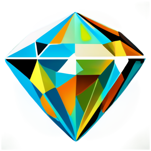 diamond 3d vector icon for 2d merge game, playrix style, 3d model, illustration - icon | sticker