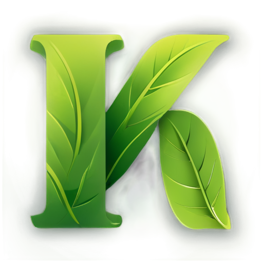 app logo - Letter Y made from leafs flat vector style - icon | sticker