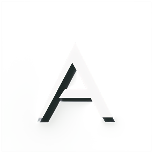 the logo is made in black on a white background, using vector graphics with a simple, minimalist design. The logo features a A-shaped symbol with an arrow inside it. The shape is symmetrical and smooth, without any additional details or textures around it, except for its outline. Create a futuristic and sleek logo using the letter 'A' as the central focus. The letter 'A' is designed with sharp, geometric lines to convey strength, precision, and a modern technological vibe.The design maintains symmetry, with a minimalist and clean aesthetic, ensuring it reflects the essence of an electric bicycle brand. The overall look is intended to be simple yet elegant, evoking a sense of motion, innovation, and cutting-edge technology. - icon | sticker