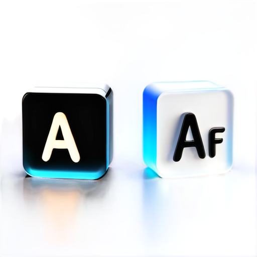 two letter AF with sound and wave together - icon | sticker