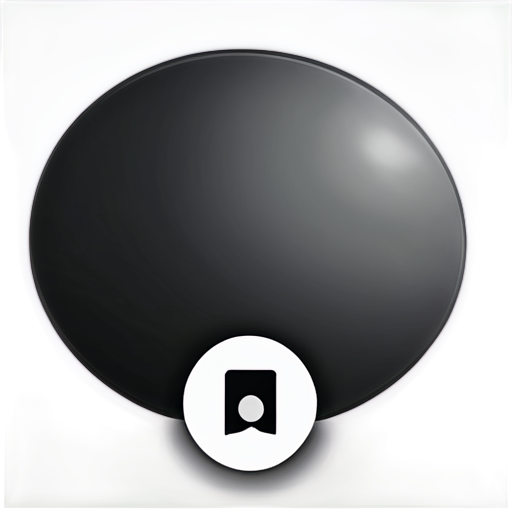 Black and white icon with white background for a social media or discussion forum - icon | sticker