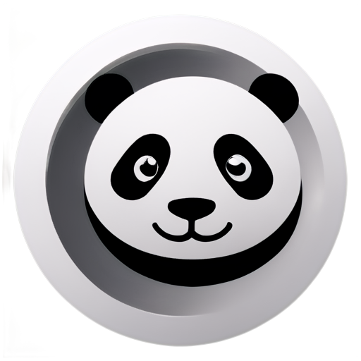 robot panda, cyberpunk - icon | sticker