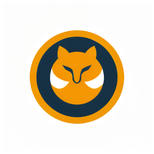 Basketball team logo "Orion" , fox, team name below - icon | sticker