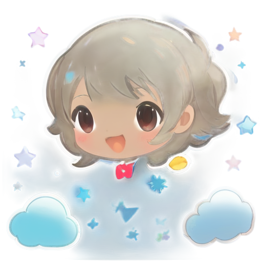 sky, galaxy, light background, soft shades - icon | sticker