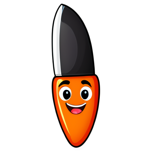 Chili emoji with knife - icon | sticker