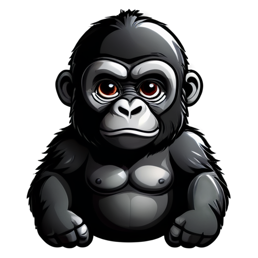 Beautiful Gorilla - icon | sticker