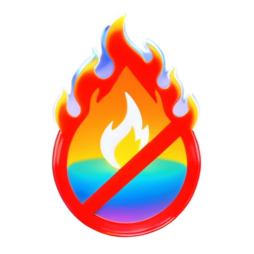 WARNING SYMBOL WITH FIRE AROUND IT, SYMBOLING A "FIRE HAZARD" THAT IS ALREADY GOING ON AS THERE IS FIRE SURROUNDING THE WARNING SIGN 🔥🔥🔥🔥🔥🔥⚠ 🔥🔥🔥🔥🔥🔥 - icon | sticker