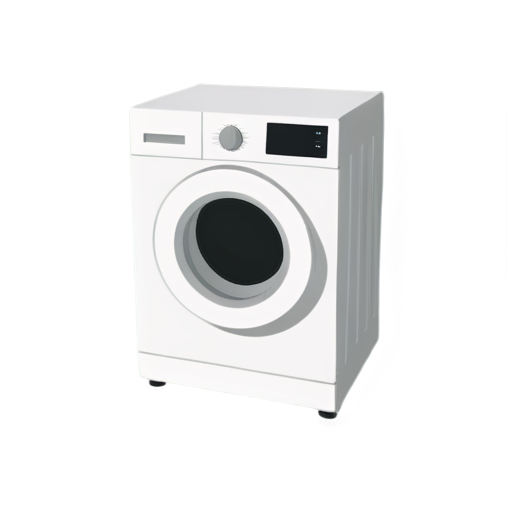 Washing machine icon on white background - icon | sticker