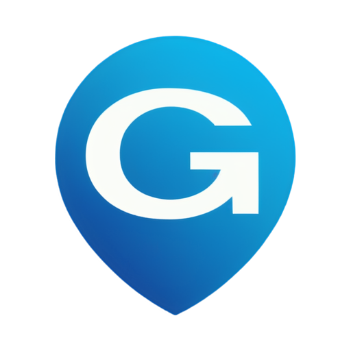 Letter Gopay blue bottom flat style - icon | sticker