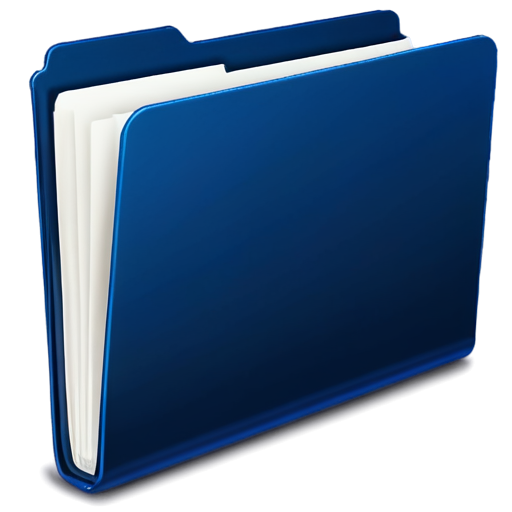 Folders, file manager, mac app style, blue color, have a background - icon | sticker