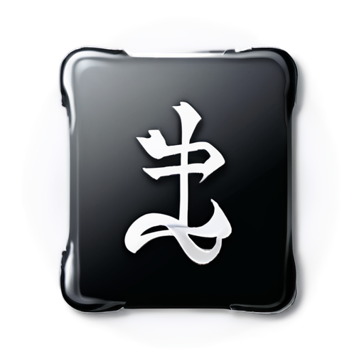 The icon is composed of two distinct elements: on the left, an artistic fusion of the numerals 9 and 4; on the right, a calligraphic representation of the characters for "九思". - icon | sticker