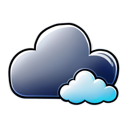 cloud system sunny bright - icon | sticker