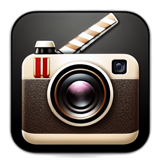 Create icon for Instagram page by using this theme : Hollywood's starts celebrities and interesting facts about movies and behind the scenes - icon | sticker