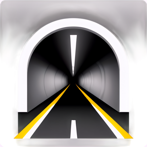 flat ios app icon for tunnel - icon | sticker