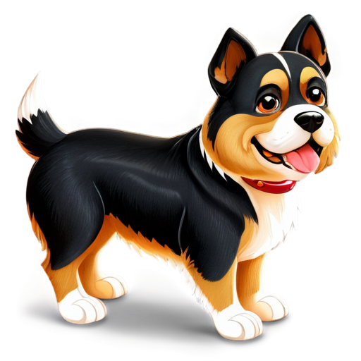 dog, cartoon, drawn, 3d - icon | sticker