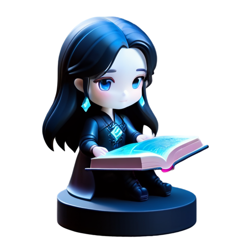 witcher yennefer read book - icon | sticker