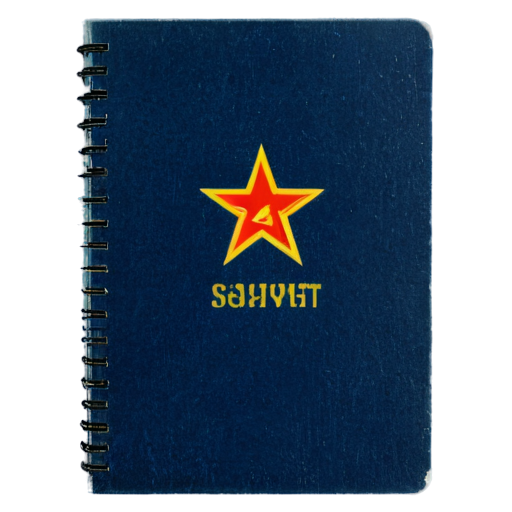 Soviet notebook, vertically - icon | sticker