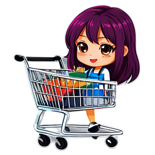 discounts shopping cart - icon | sticker