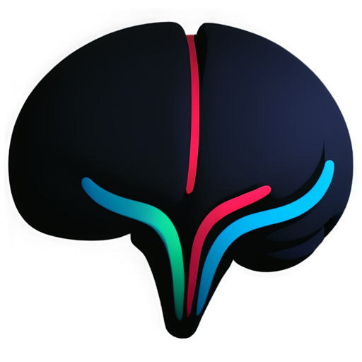 Obsidian second brain, vibrant multicolors. - icon | sticker