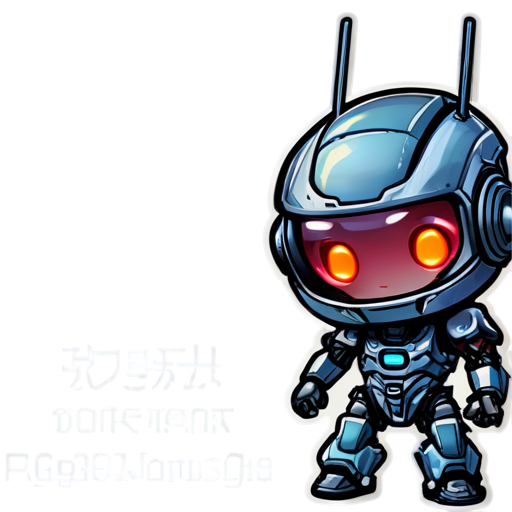 cyberpunk robot justice - icon | sticker