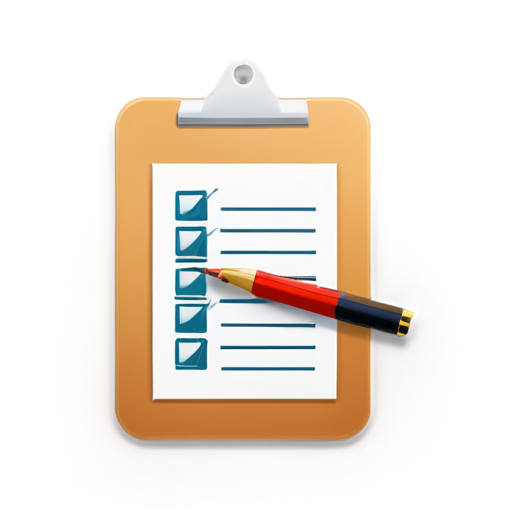 Create an icon of a clipboard with a checklist on one side and a graph on the other, symbolizing the need to effectively account for economic factors in analysis.* - icon | sticker