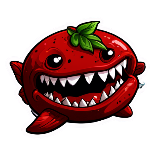 A spicy snack of chav fish teeth with seasonings of chav berries. - icon | sticker