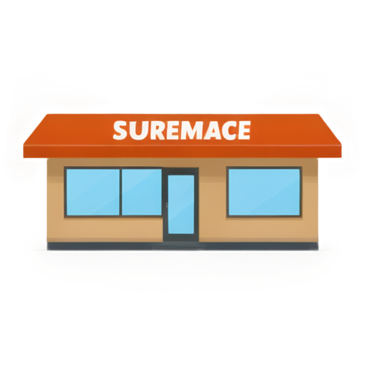 a supermarket shop - icon | sticker