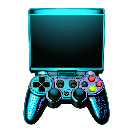 Gaming console psychedelic - icon | sticker