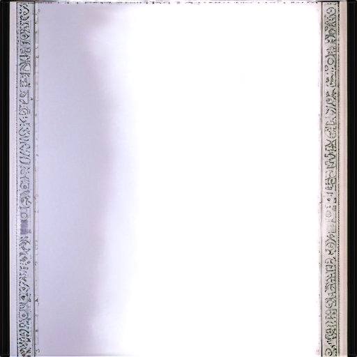 three sheets filled with printed text. 50px margins from the sheet borders. the entire sheet should be visible. the background is transparent. there should be nothing behind the sheet. paper color - silver. letter color - black - icon | sticker