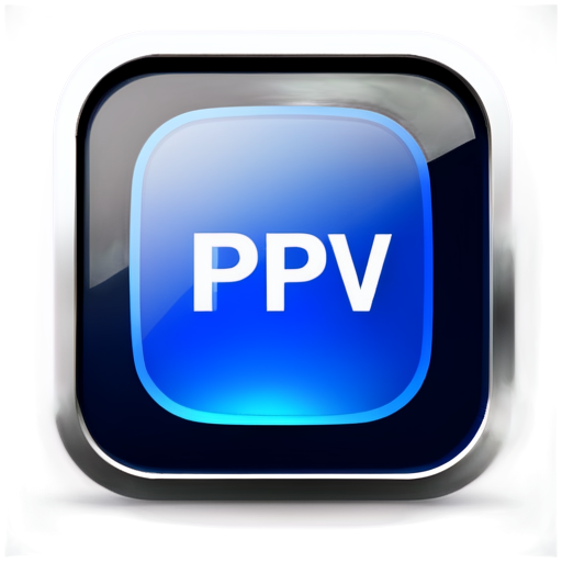 I will design a blue icon for the IPTV application named "SmartPlayer IPTV," featuring both the icon and title in a small size. - icon | sticker