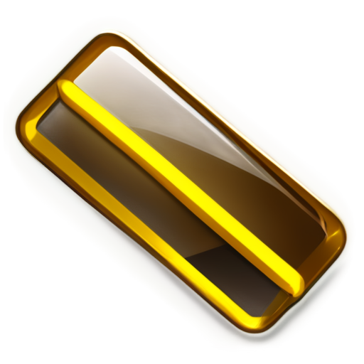 gold icon. inside is a golden line diagonally. icon on a transparent background - icon | sticker