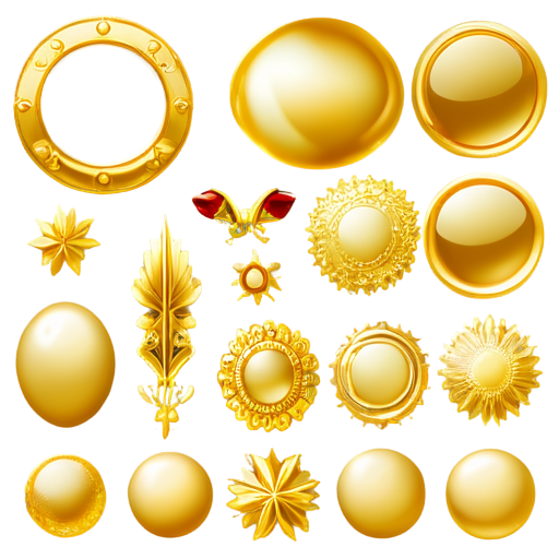 all shades of gold - icon | sticker