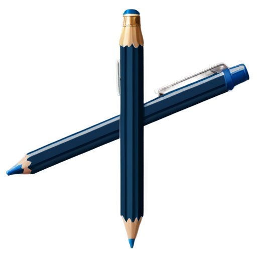 a dark blue pencil - icon | sticker