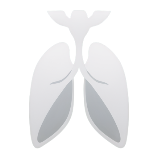 lungs deep breath with white background - icon | sticker