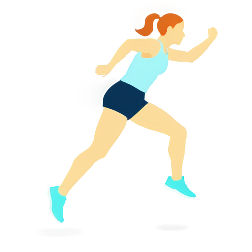 Standing long jump exercise APP for students - icon | sticker