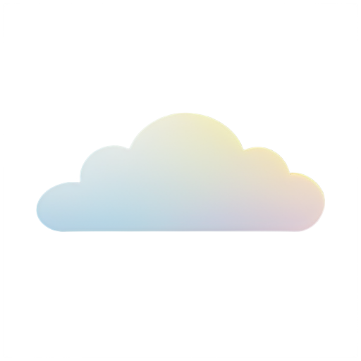 Cloud of with rainbow balls - icon | sticker