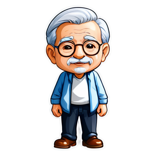 old man - icon | sticker