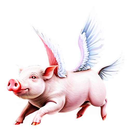 flying pig - icon | sticker