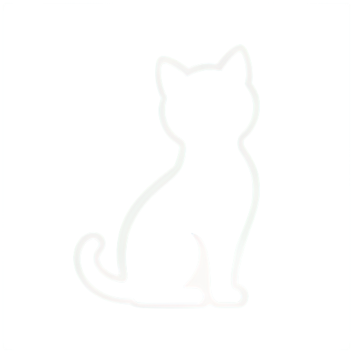 cat with sky line art - icon | sticker