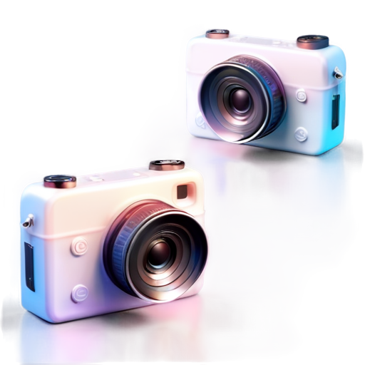 video camera 3d model - icon | sticker