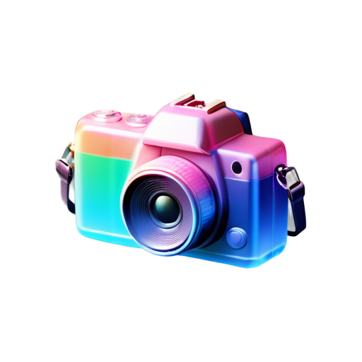 video camera 3d model - icon | sticker