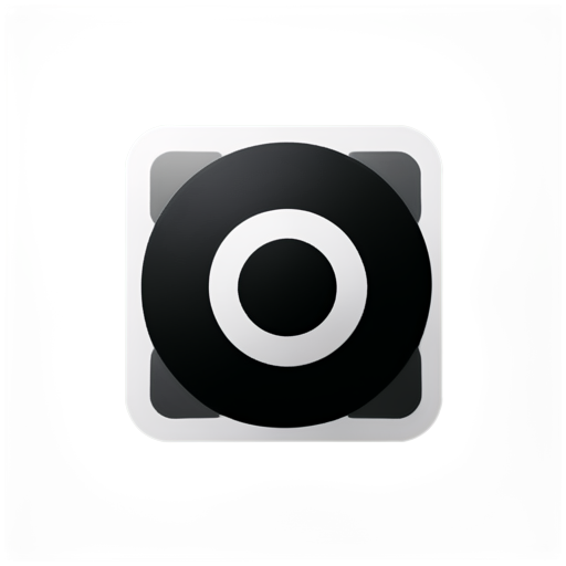 technical icon, black and white, Stereocamera - icon | sticker