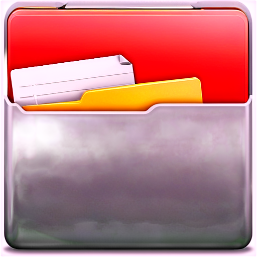 Folders, file manager, mac app style - icon | sticker