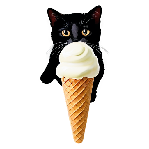 icecream for cats - icon | sticker