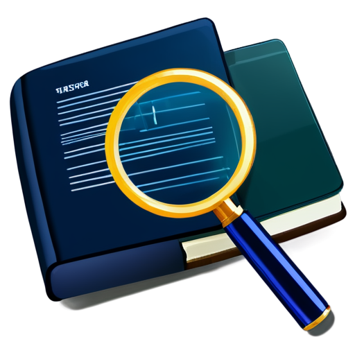 Make an icon of a magnifying glass pointing at a textbook or graph to symbolize analysis and criticism. You can add elements to indicate the views of different economists. - icon | sticker